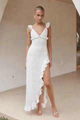 Orlean Ruffle Maxi Dress