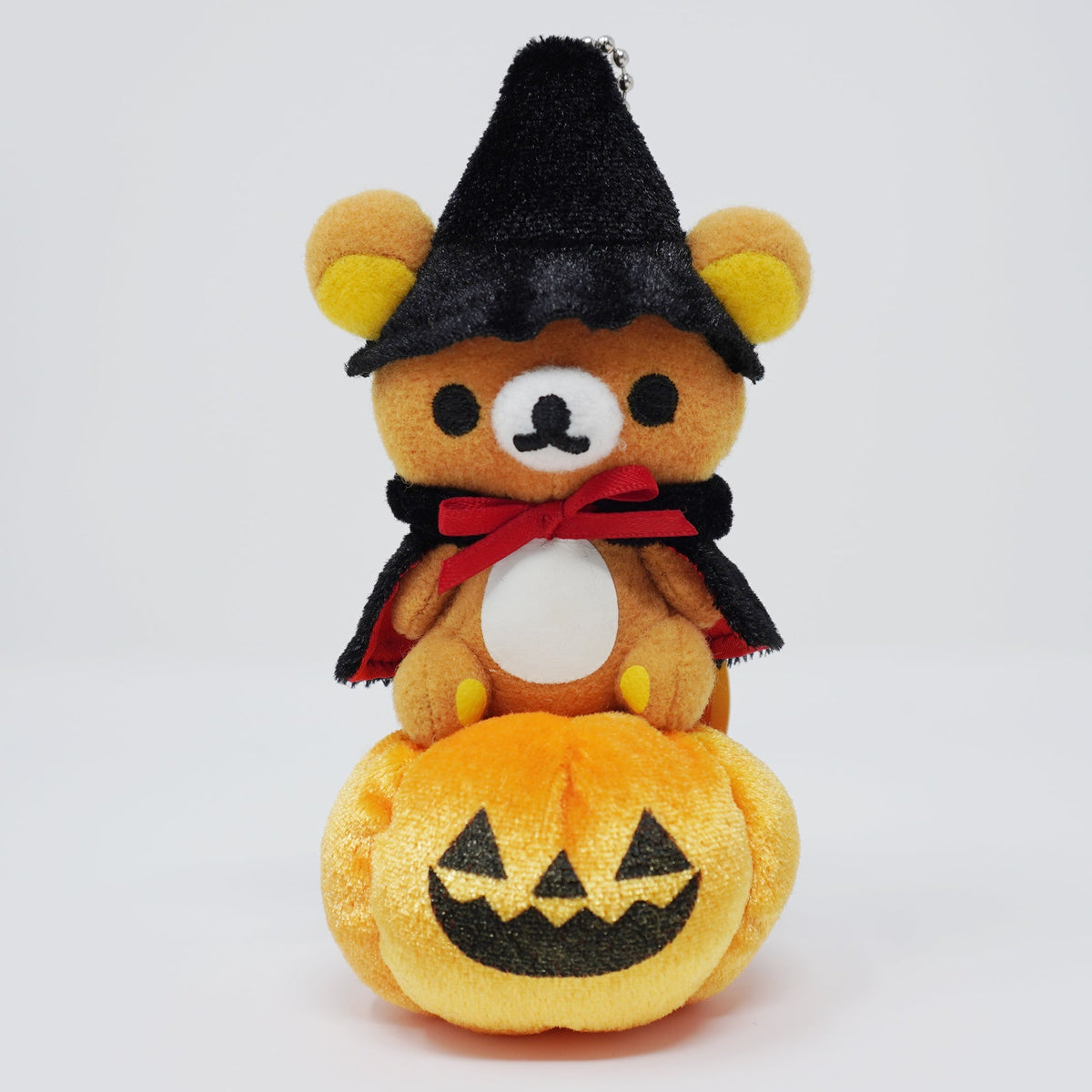 2007 Rilakkuma on Pumpkin Plush Keychain - Halloween Store Limited - San-X