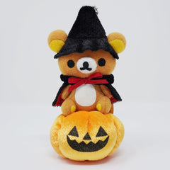 2007 Rilakkuma on Pumpkin Plush Keychain - Halloween Store Limited - San-X