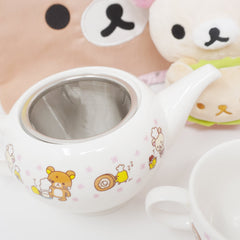 2007 Rilakkuma Cafe Plush, Tea Cozy & Tea Set - Rilakkuma Cafe - San-X